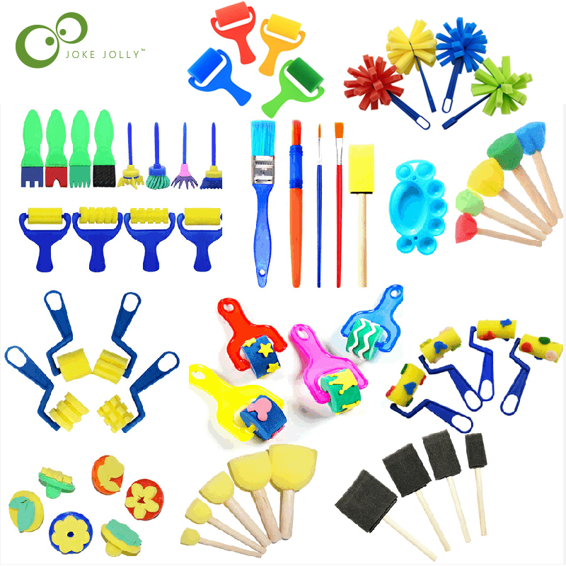 Tools Workshop For Kids - Children Toddler Sponge Stamp Brush Kits