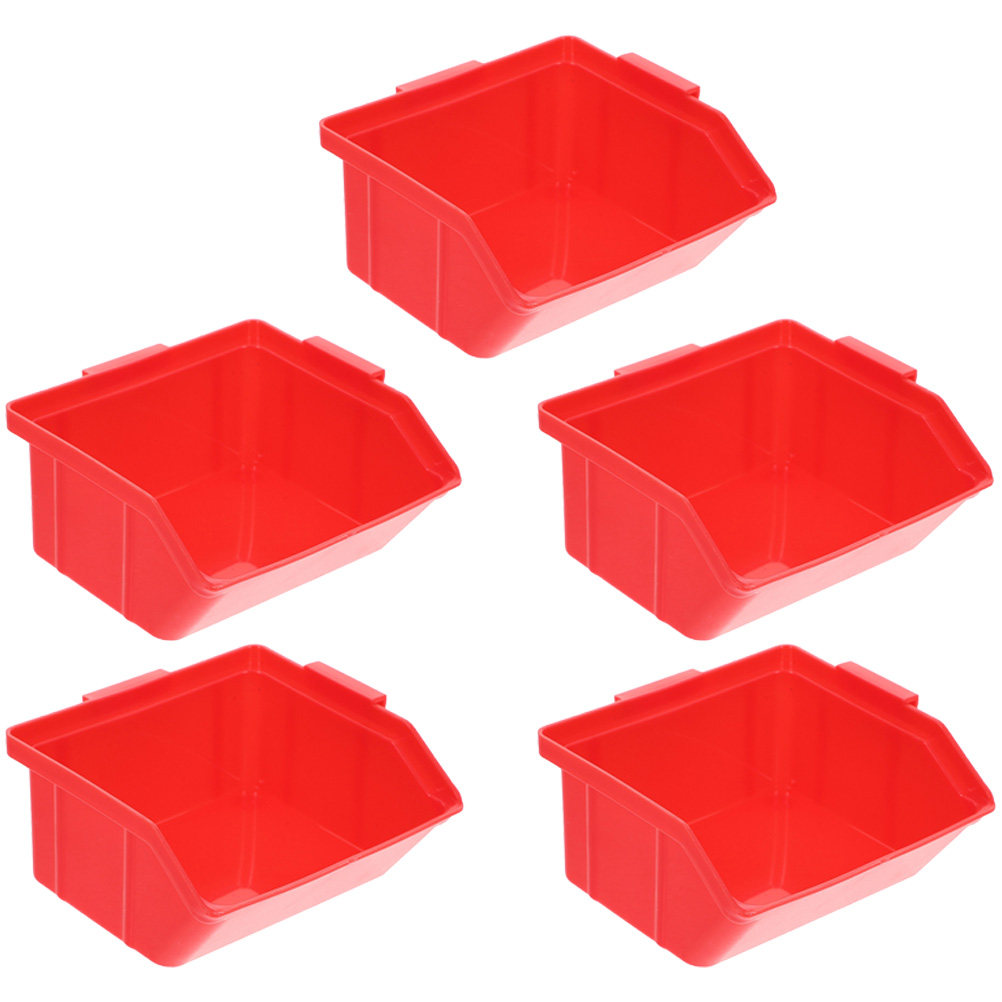 Workshop Tools Classification - 5Pcs Parts Storage Bins Stackable ABS