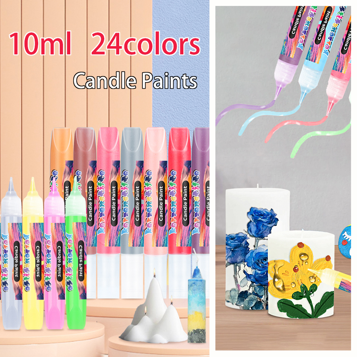 24Colors 10Ml Candle Paints Hi – обзор и цена Tools Workshop For Kids