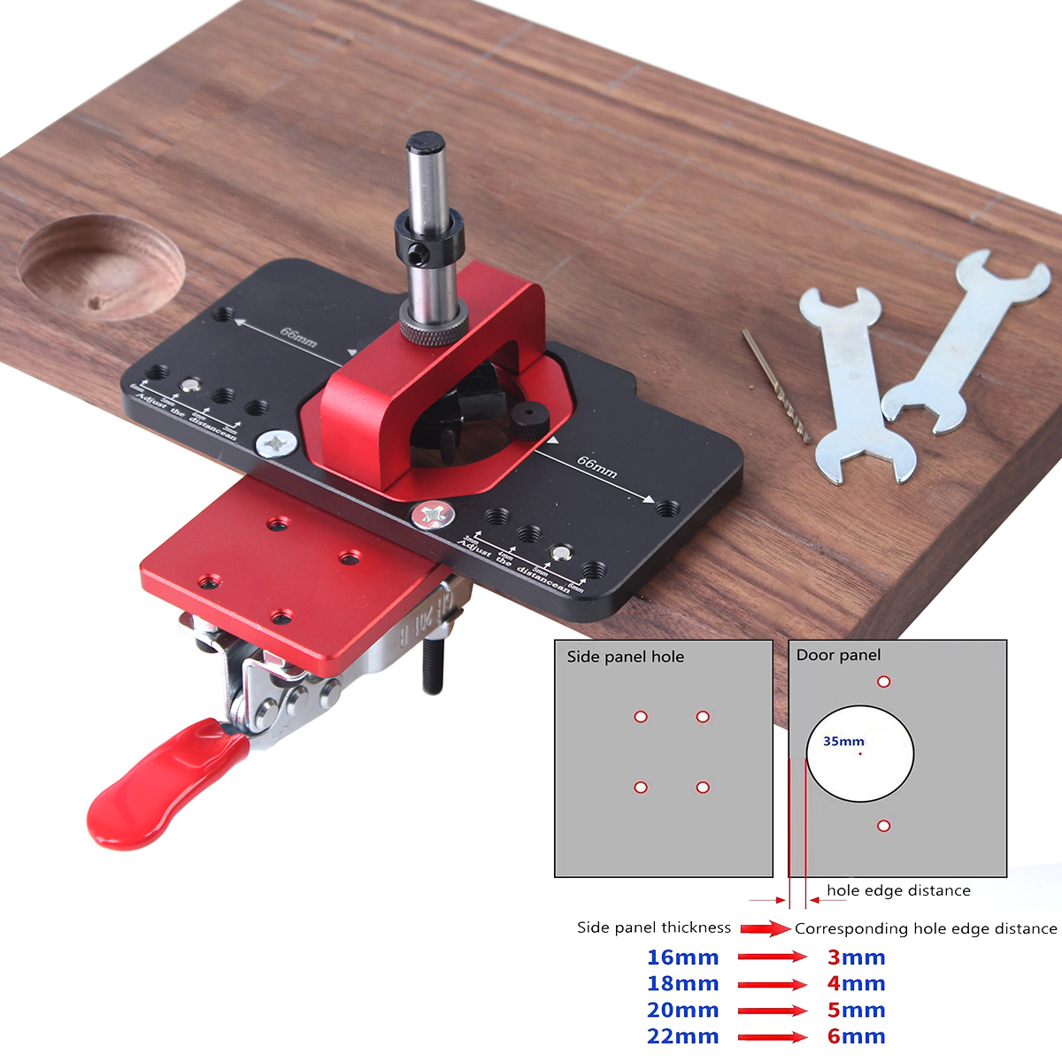35mm Concealed Door Hinge Jig  – обзор и цена Pocket Hole Jig