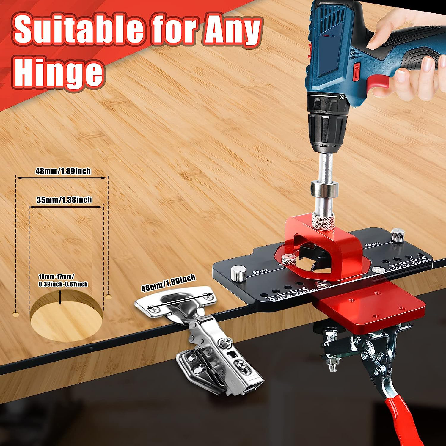 35mm Concealed Door Hinge Jig  – обзор и цена Pocket Hole Jig