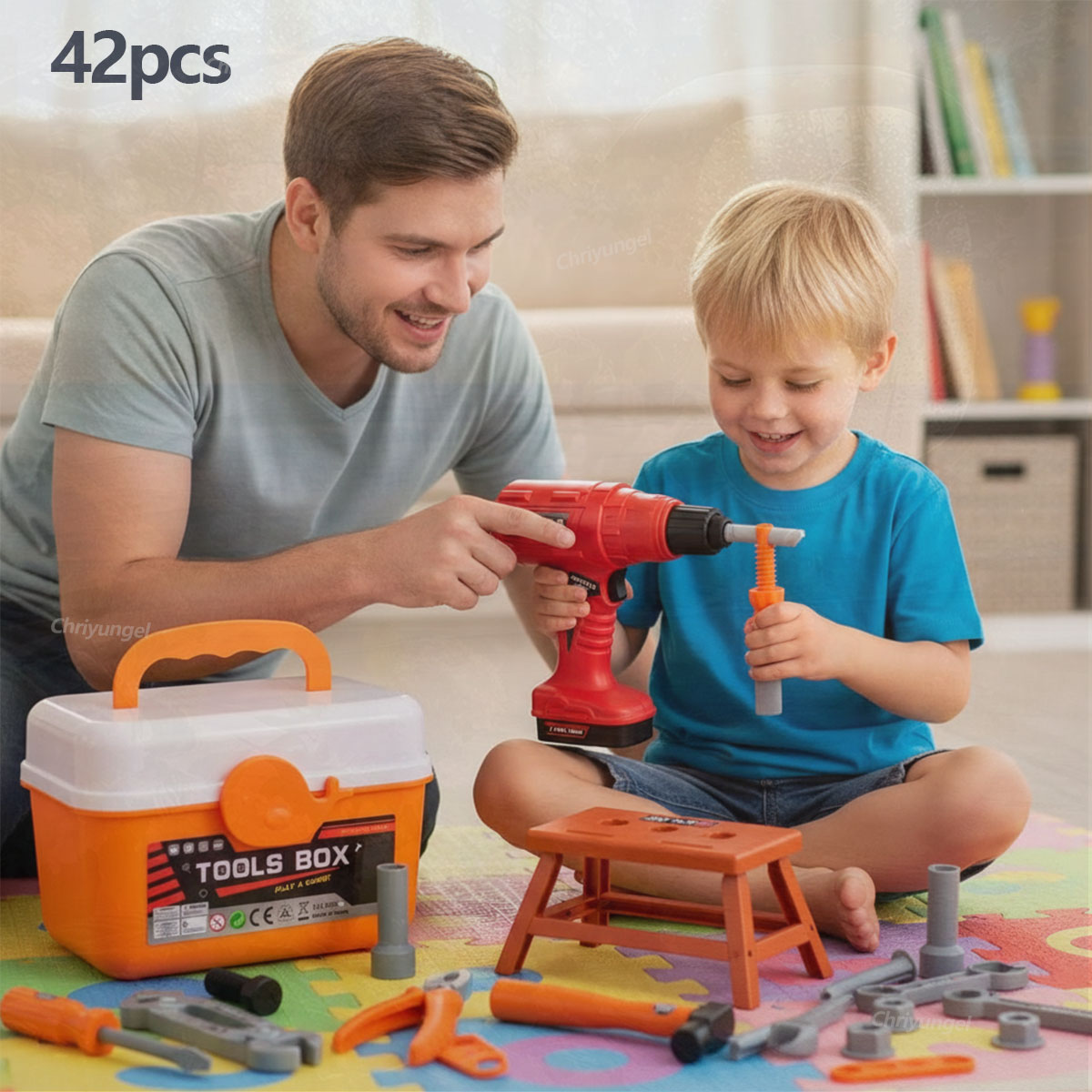 38/41 PCS Pretend Tools Kit Ki – обзор и цена Tools Workshop For Kids